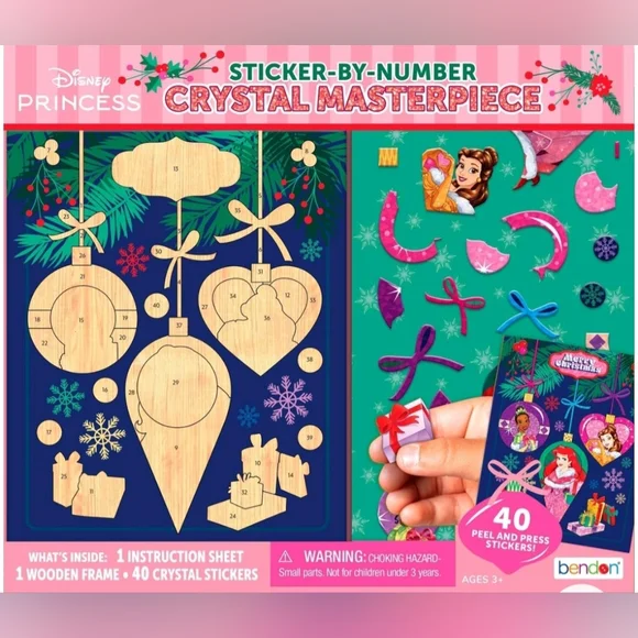 Disney Princess Crystal Sticker-By-Number Masterpiece - Picture 1 of 6